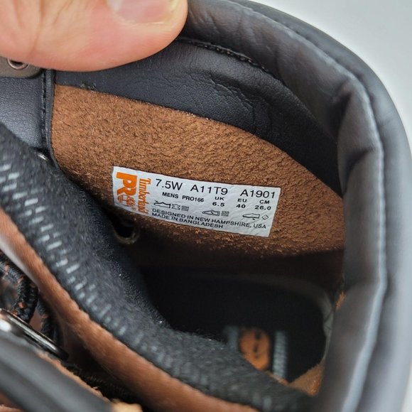 Timberland Pro Caprock 8″ A11T9 Alloy Toe Zip Up - Picture 4 of 7